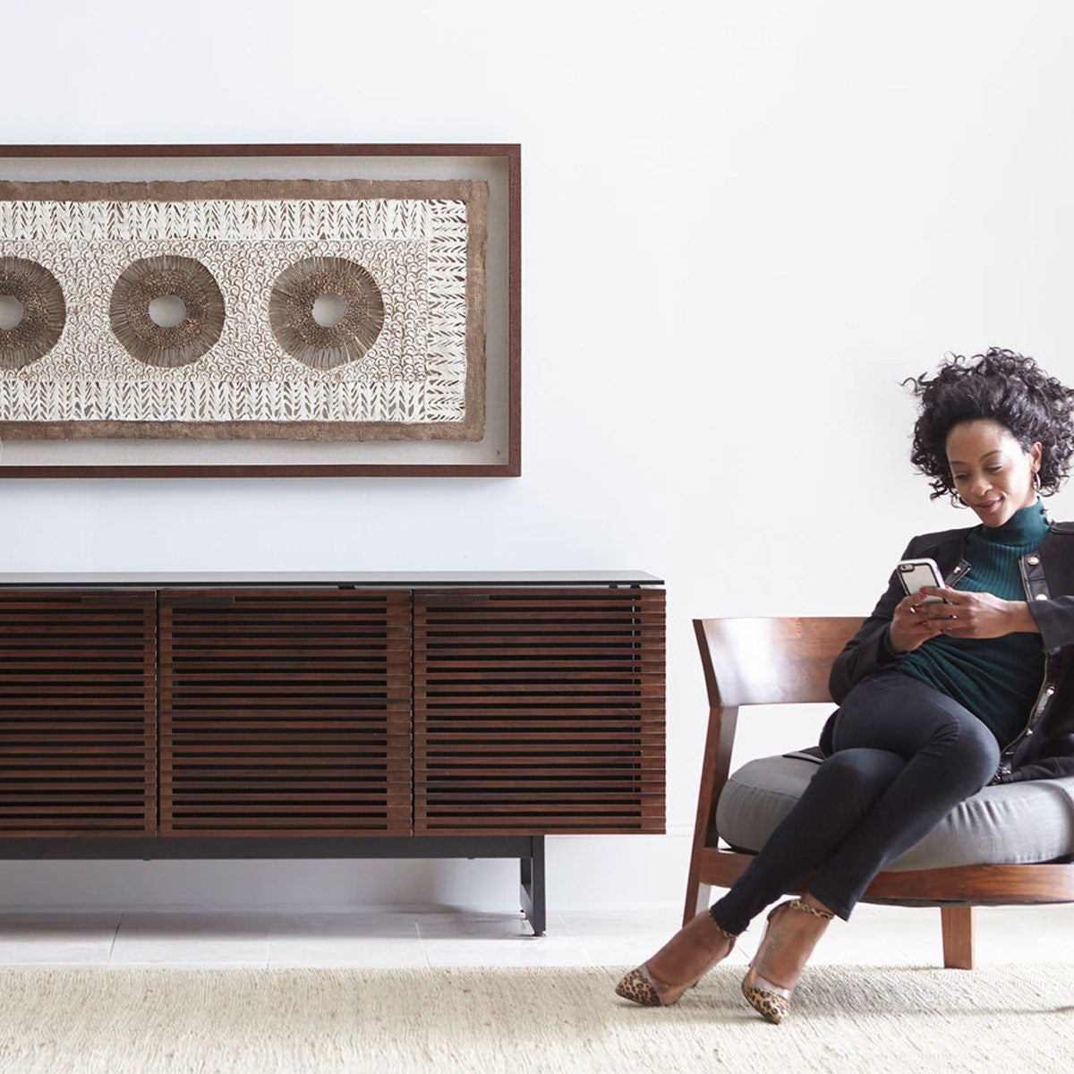 BDi Corridor® 8179 - Media Console - Charcoal Stained Ash - Affordable Modern Furniture at By Design 