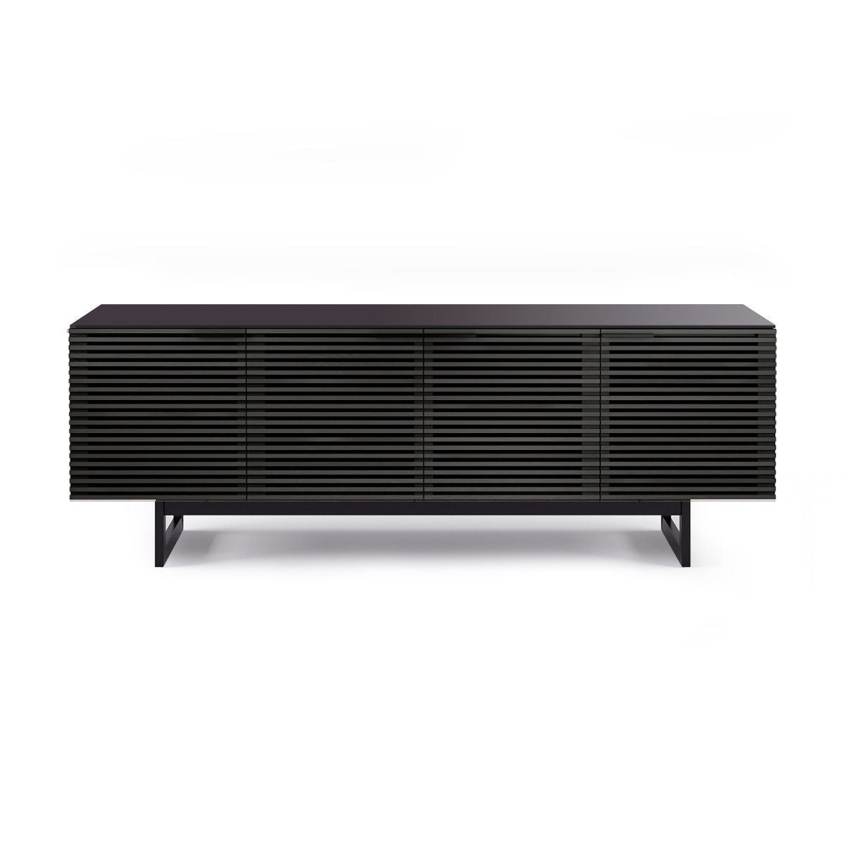 BDi Corridor® 8179 - Media Console - Charcoal Stained Ash - Affordable Modern Furniture at By Design 