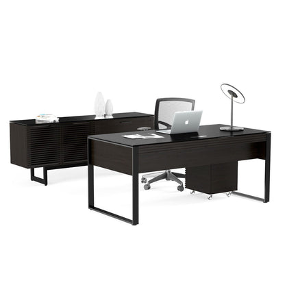 BDi Corridor™ 6521 Desk - Charcoal Stained Ash - Affordable Modern Furniture at By Design 