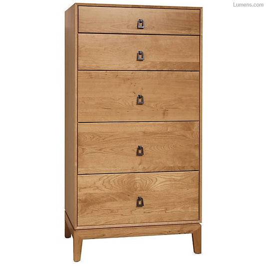 Mansfield 5 Drawer Narrow Chest by Copeland Furniture - Affordable Modern Furniture at By Design 